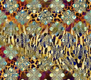 modern karışık baskı deseni, tekstil tasarımı