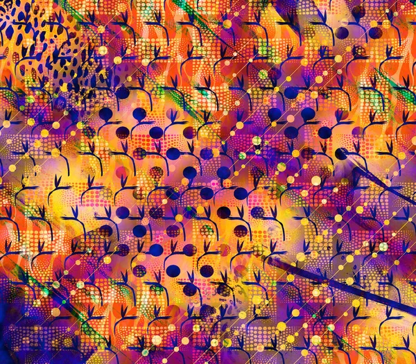 Tekstil moda baskıları, modern tasarımlar