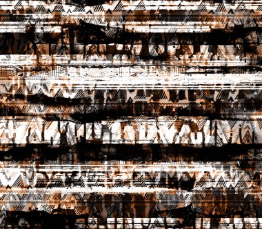 modern karışık baskı deseni, tekstil tasarımı