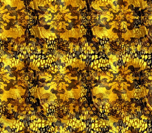 Renkli Siyah Beyaz Leopar Yılan Dokularının Kombinasyonu Tekstil Desenleri — Stok fotoğraf