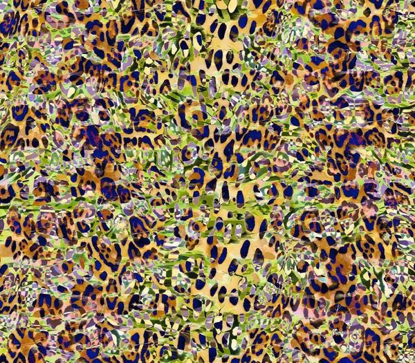 Renkli ve siyah ve beyaz leopar yılan dokularının kombinasyonu tekstil desenleri