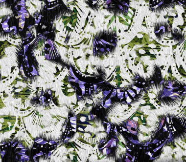 dijital boyalı soyut tasarım, renkli doku, kumaş deseni, iz tasarımları, leopar desenli çiçek desenleri