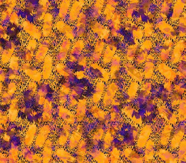 dijital boyalı soyut tasarım, renkli doku, kumaş deseni, iz tasarımları, leopar desenli çiçek desenleri