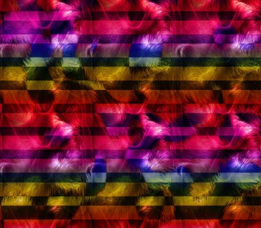 dijital boyalı soyut tasarım, renkli doku, kumaş deseni, iz tasarımları, leopar desenli çiçek desenleri