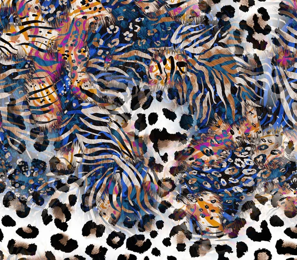 dijital boyalı soyut tasarım, renkli doku, kumaş deseni, iz tasarımları, leopar desenli çiçek desenleri