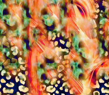 Soyut dekoratif geometrik süs. Yazdırma, Yeni Sezon, Kolaj Moda Çalışmaları, Yeni Moda Tasarım Şablonları.