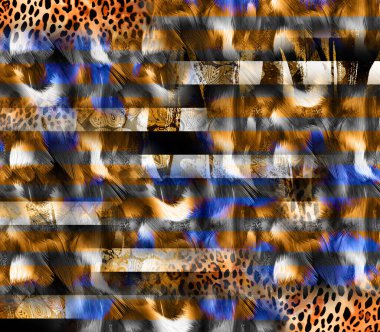 Soyut dekoratif geometrik süs. Yazdırma, Yeni Sezon, Kolaj Moda Çalışmaları, Yeni Moda Tasarım Şablonları.