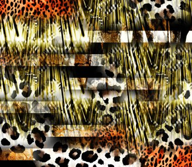 Soyut dekoratif geometrik süs. Yazdırma, Yeni Sezon, Kolaj Moda Çalışmaları, Yeni Moda Tasarım Şablonları.