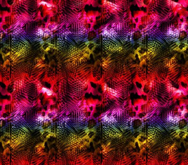 Soyut dekoratif geometrik süs. Yazdırma, Yeni Sezon, Kolaj Moda Çalışmaları, Yeni Moda Tasarım Şablonları.