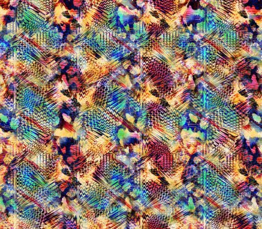 Soyut dekoratif geometrik süs. Yazdırma, Yeni Sezon, Kolaj Moda Çalışmaları, Yeni Moda Tasarım Şablonları.