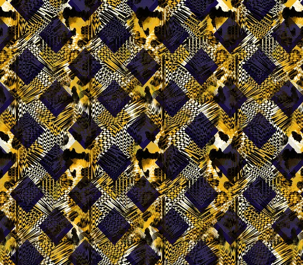 Adorno Geométrico Decorativo Abstracto Imprimir Nueva Temporada Collage Fashion Pattern — Foto de Stock