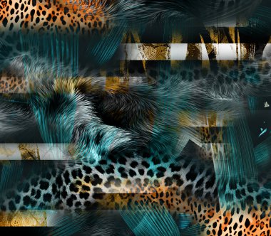 Soyut dekoratif geometrik süs. Yazdırma, Yeni Sezon, Kolaj Moda Çalışmaları, Yeni Moda Tasarım Şablonları.