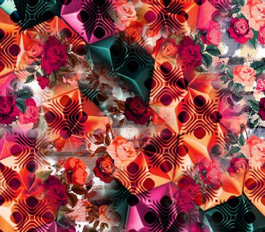 Kumaş desenler, modern moda tasarımları.