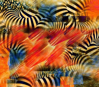 Kumaş desenler, modern moda tasarımları.