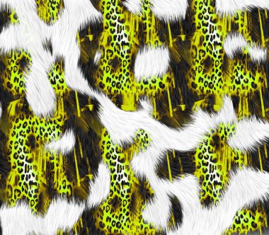 Renkli hayvan izleri, kumaş desenleri