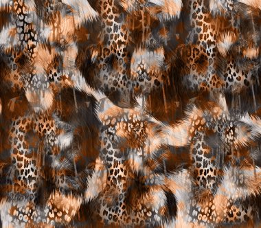 Renkli hayvan izleri, kumaş desenleri