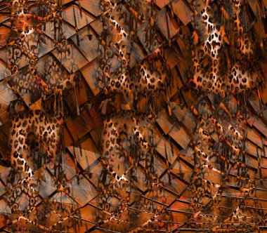 Renkli hayvan izleri, kumaş desenleri