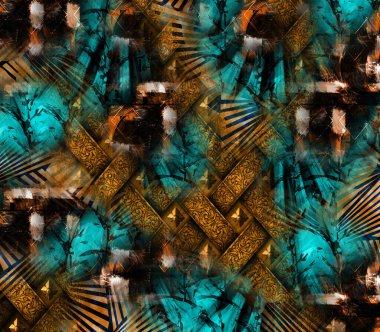 Renkli hayvan izleri, kumaş desenleri