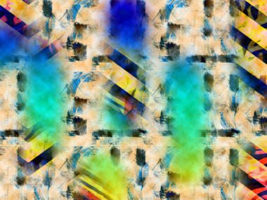 Kumaş desenli. Renkli arka plan. Renkli desen. Poster, broşür, el ilanı ve kart için yaratıcı grafik tasarımı. Eşsiz duvar kâğıdı. Ağ, kumaş ve albüm kapağı için arkaplan.