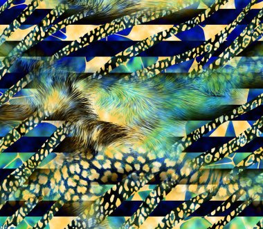 Yazdır, Afrika Hayvan İzleri. Klasik Doğal Şablon. Siyah Egzotik Hayvan Modeli. Tekstil Giysi Tasarımı..