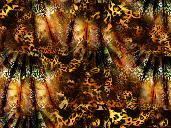 Yazdır, Afrika Hayvan İzleri. Klasik Doğal Şablon. Siyah Egzotik Hayvan Modeli. Tekstil Giysi Tasarımı..