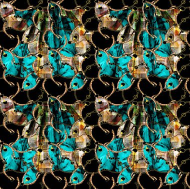 Kusursuz moda baskıları, tekstil kıyafet kalıpları