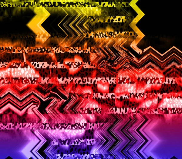 Efeitos Digitais Fundo Abstrato Multicolorido Padrão Colorido Design Gráfico Criativo — Fotografia de Stock