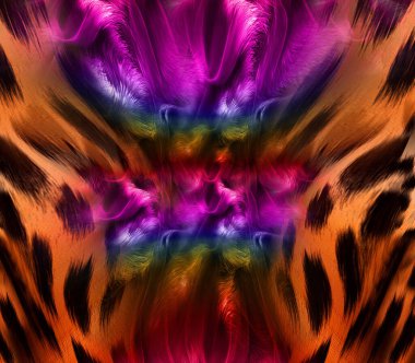 Dijital efektler. Çok renkli soyut arkaplan. Renkli desen. Poster, broşür, el ilanı ve kart için yaratıcı grafik tasarımı. Eşsiz duvar kâğıdı. Ağ, kumaş ve not defteri kapağı için arkaplan.