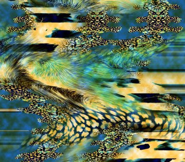 Dijital efektler. Çok renkli soyut arkaplan. Renkli desen. Poster, broşür, el ilanı ve kart için yaratıcı grafik tasarımı. Eşsiz duvar kâğıdı. Ağ, kumaş ve not defteri kapağı için arkaplan.