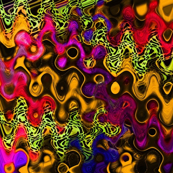 Цифровой Эффект Многоцветный Абстрактный Фон Красочный Рисунок Креативный Графический Дизайн — стоковое фото