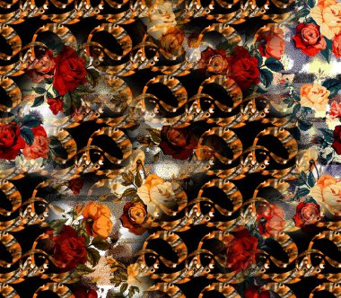 Soyut dekoratif geometrik süs. Yazdırma, Yeni Sezon, Kolaj Moda Çalışmaları, Yeni Moda Tasarım Şablonları.