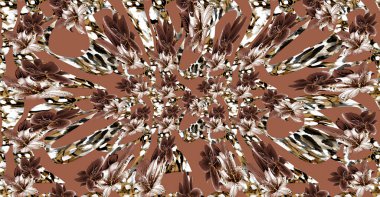 Soyut dekoratif geometrik süs. Yazdırma, Yeni Sezon, Kolaj Moda Çalışmaları, Yeni Moda Tasarım Şablonları.