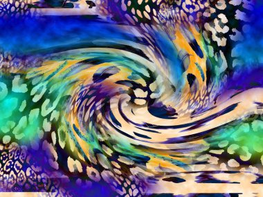 Soyut dekoratif geometrik süs. Yazdırma, Yeni Sezon, Kolaj Moda Çalışmaları, Yeni Moda Tasarım Şablonları.