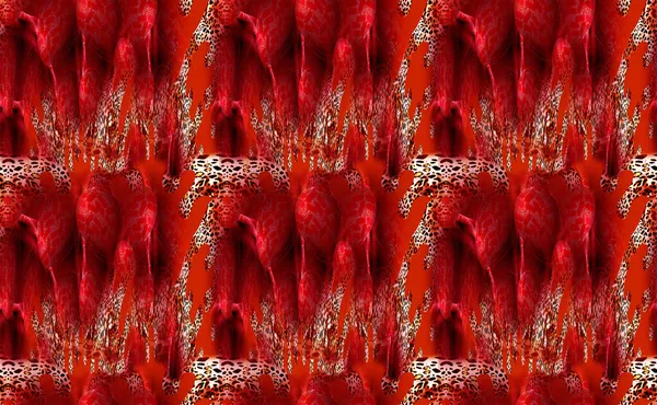 Nahtlose Animal Prints Textile Stoffdesigns Kissenmuster — Stockfoto