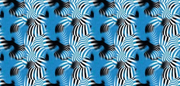 Nahtlose Handmalerei Abstrakte Aquarellpinsel Pinselstriche Geometrische Formen Pattern Clothing Bunte — Stockfoto