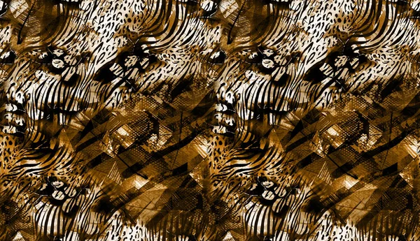Kreative Nahtlose Muster Mit Schönen Hellen Abstrakten Formen Bunte Textur — Stockfoto