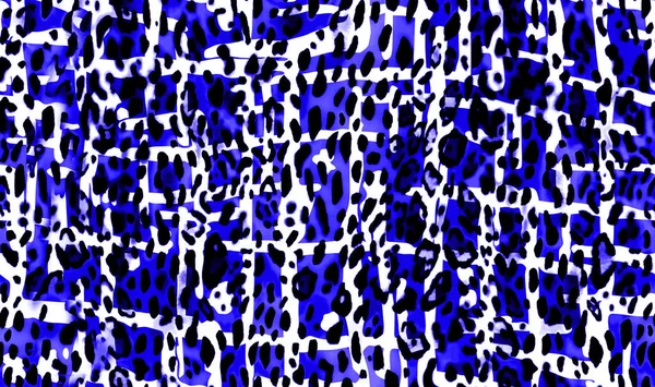 Seamless Hand Painting Abstract Trend Den Mest Föredragna Leopard Hud — Stockfoto