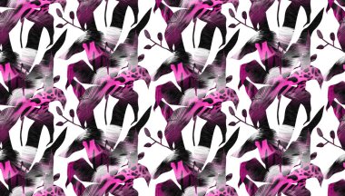 Kusursuz moda baskı deseni. Renkli, kirli, soyut arka plan, eski grunge deseni. Tekstil endüstrisinde kumaş alt batik desen. Tekstil dijital duman deseni.