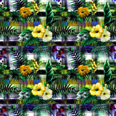 Kusursuz moda baskı deseni. Renkli, kirli, soyut arka plan, eski grunge deseni. Tekstil endüstrisinde kumaş alt batik desen. Tekstil dijital duman deseni.