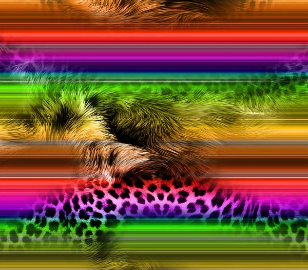 Textile Regenbogen Glitch Künstlerische Collage Textur Hintergrund Unregelmäßig Blutende Aquarell — Stockfoto