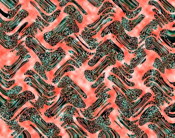 Tekstylny Tęcza Usterka Artystyczny Kolaż Tło Tekstury Nieregularny Krwawiący Wzór — Zdjęcie stockowe
