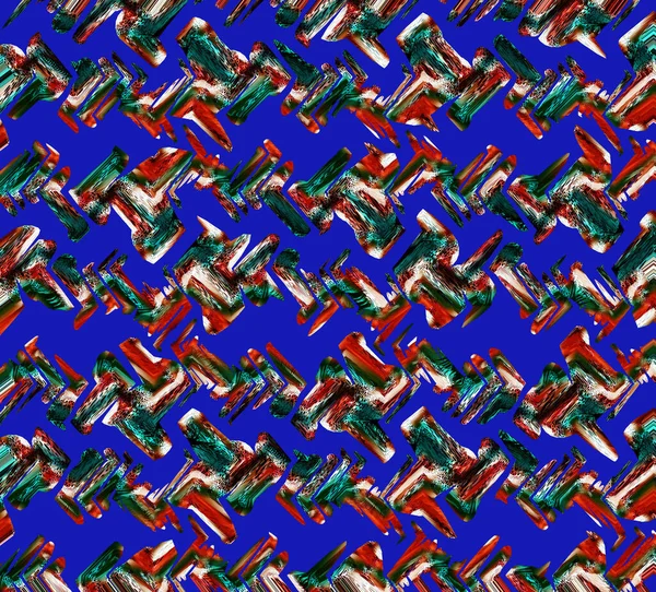 Textile Regenbogen Glitch Künstlerische Collage Textur Hintergrund Unregelmäßig Blutende Aquarell — Stockfoto