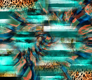 Çok renkli soyut arkaplan. Renkli desen. Poster, broşür, el ilanı ve kart için yaratıcı grafik tasarımı. Eşsiz duvar kâğıdı. Ağ, kumaş ve not defteri kapağı için arkaplan.