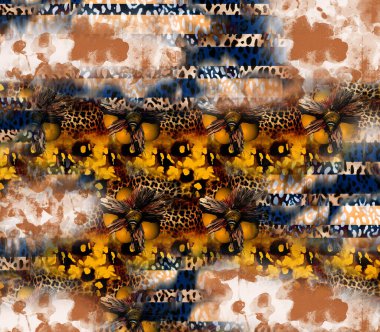 Soyut sanat eserleri. Renkli dokular. Tasarım elementleriyle yaratıcı kavram kalıpları. Moda desenleri. Yaratıcı duvar kağıdı veya tasarım için resim