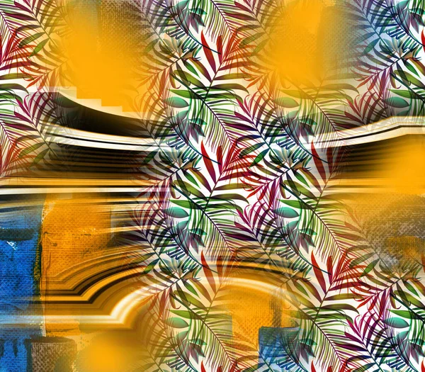 Handmalerei Abstraktes Aquarell Shibori Batik Kreise Muster Bunte Background Abstrakte — Stockfoto
