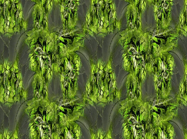 Seamless Textile Fashion Print Pattern Swimwear Print Tropical Leaves Tranquil — 图库照片