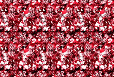 Moda desensiz. Parlak, soyut el çizimleri olan yaratıcı doku. Soyut renkli baskı. Hippi tarzı. Renkli bahar ya da yaz arkaplanı. Moda botanik mayo tasarımı.