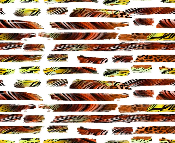 바다없는 Print Abstract 도시의 African Animal Prints Vintage Natural Pattern — 스톡 사진