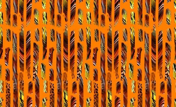 Seamless Fashion Colorful Print Abstract Urban Colorful Seamless Pattern African — 图库照片