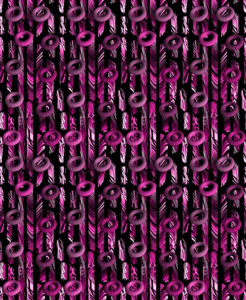 Seamless Fashion Colorful Print Abstract Urban Colorful Seamless Pattern African — Photo